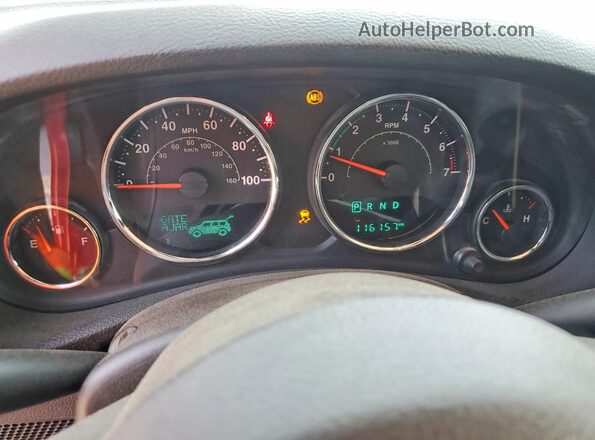 1C4BJWDG8GL285300 2016 JEEP WRANGLER Red ხელსაწყოთა პანელის ხედი