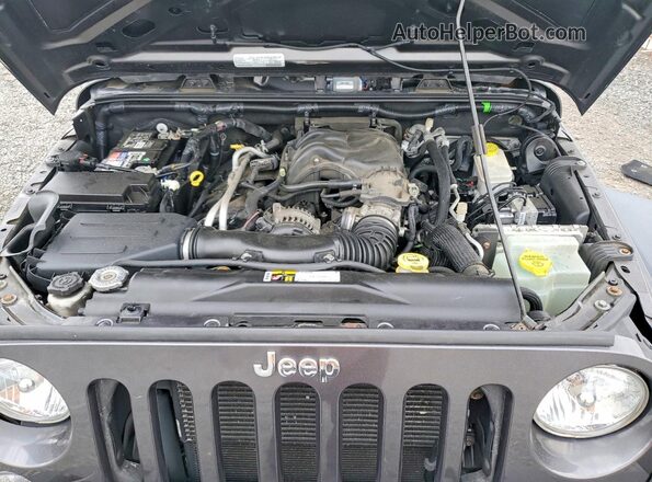 1C4BJWDG8GL305075 2016 JEEP WRANGLER Gray ძრავის განყოფილების ხედი