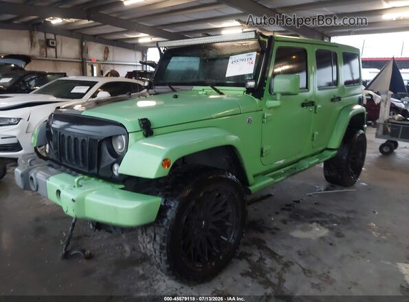 1C4BJWDG8GL333829 2016 JEEP WRANGLER UNLIMITED Green Przód lewy