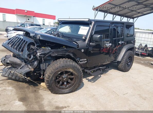 1C4BJWDG9GL131968 2016 JEEP WRANGLER UNLIMITED Black წინა მარცხენა ხედი სამი მეოთხედიდან
