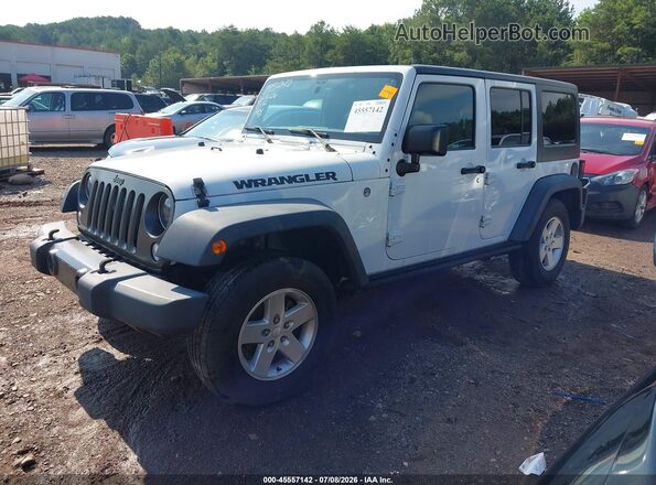 1C4BJWDG9GL143165 2016 JEEP WRANGLER UNLIMITED White წინა მარცხენა ხედი სამი მეოთხედიდან
