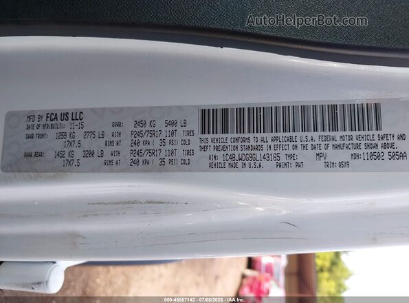 1C4BJWDG9GL143165 2016 JEEP WRANGLER UNLIMITED White ძრავის განყოფილების ხედი