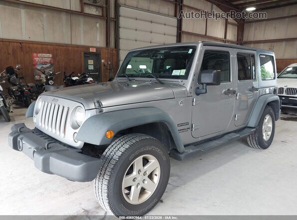 1C4BJWDG9GL319454 2016 JEEP WRANGLER UNLIMITED Серый Передняя левая четверть