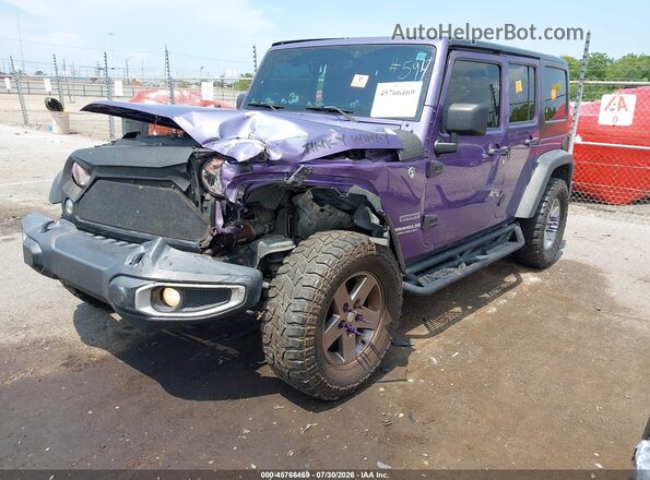 1C4BJWDG9HL615656 2017 JEEP WRANGLER UNLIMITED Purple Передня ліва чверть