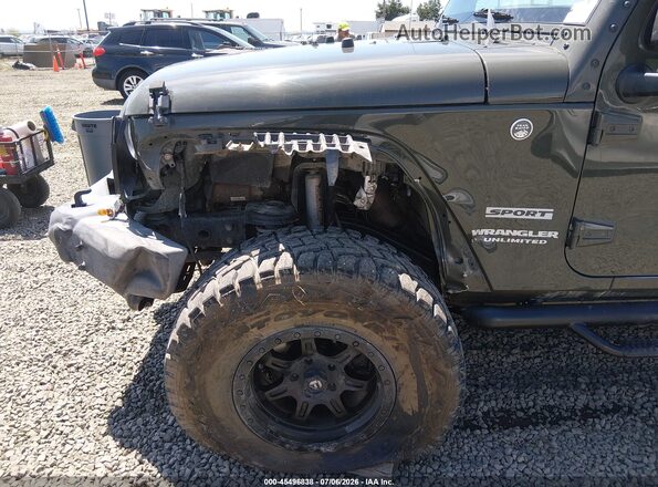 1C4BJWDGXGL140923 2016 JEEP WRANGLER UNLIMITED Green Դիմացի տեսք