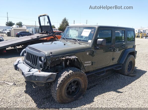 1C4BJWDGXGL140923 2016 JEEP WRANGLER UNLIMITED Green Առջևի ձախ երեք քառորդ տեսարան