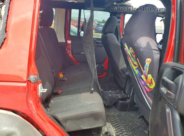 1C4BJWDGXGL149489 2016 JEEP WRANGLER Red უკანა სავარძლების ხედი