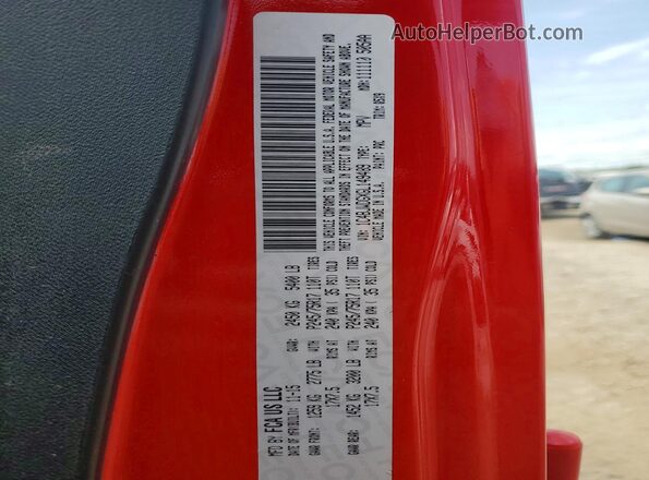 1C4BJWDGXGL149489 2016 JEEP WRANGLER Red ძრავის განყოფილების ხედი