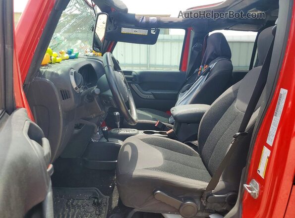 1C4BJWDGXGL149489 2016 JEEP WRANGLER Red წინა სალონის ხედი