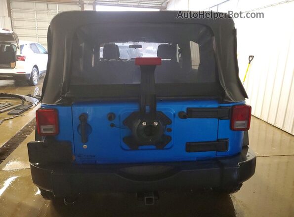 1C4BJWDGXGL160766 2016 JEEP WRANGLER Blue უკანა ხედი