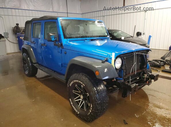 1C4BJWDGXGL160766 2016 JEEP WRANGLER Blue წინა მარჯვენა