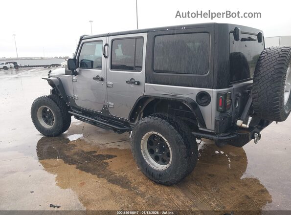 1C4BJWDGXHL593070 2017 JEEP WRANGLER UNLIMITED Silver Trasero izquierdo