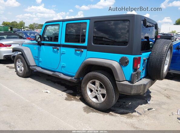 1C4BJWDGXHL613298 2017 JEEP WRANGLER UNLIMITED Blue უკანა მარცხენა
