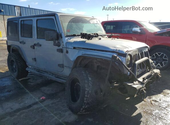 1C4BJWEG0GL192818 2016 JEEP WRANGLER Серебряный Передняя правая четверть