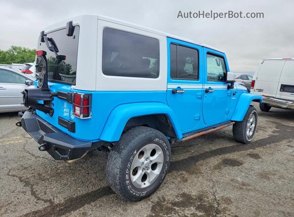 1C4BJWEG0HL686355 2017 JEEP WRANGLER Blue Задня права чверть