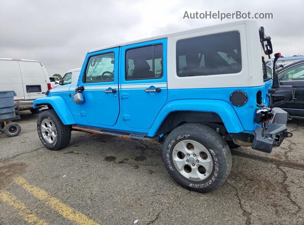 1C4BJWEG0HL686355 2017 JEEP WRANGLER Blue Задня ліва чверть
