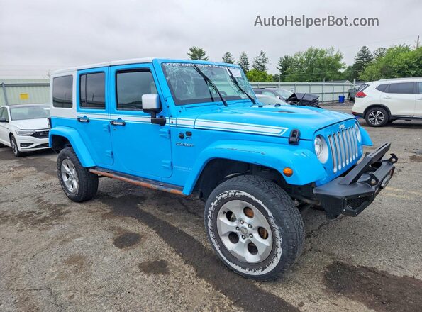 1C4BJWEG0HL686355 2017 JEEP WRANGLER Blue Передня права чверть