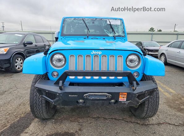 1C4BJWEG0HL686355 2017 JEEP WRANGLER Blue Вид спереду