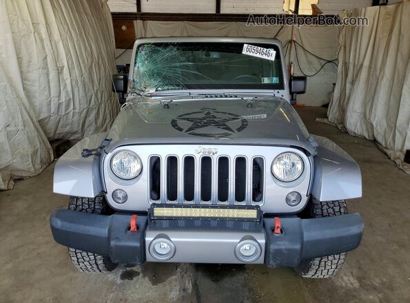 1C4BJWEG1GL146916 2016 JEEP WRANGLER Silver Front view