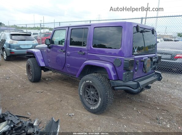 1C4BJWEG3HL612413 2017 JEEP WRANGLER UNLIMITED Purple Tył lewy