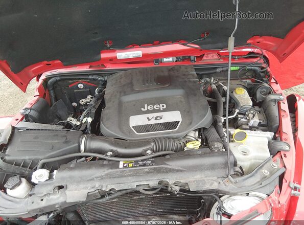 1C4BJWEG6JL878255 2018 JEEP WRANGLER Red Vista trasera
