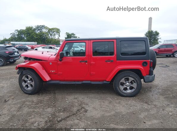 1C4BJWEG6JL878255 2018 JEEP WRANGLER Red Vista interior de 360 grados