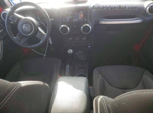 1C4BJWEG7GL107375 2016 JEEP WRANGLER Red Dashboard view