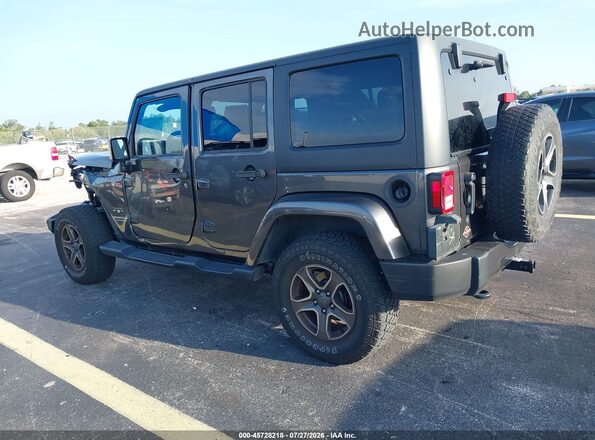 1C4BJWEG9GL303589 2016 JEEP WRANGLER UNLIMITED Gray Trasero izquierdo