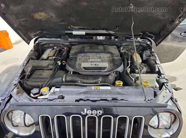 1C4BJWEGXGL256007 2016 JEEP WRANGLER Black Вид задньої частини салону