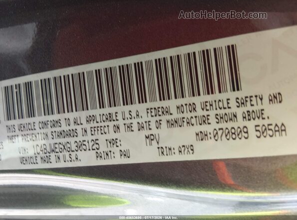 1C4BJWEGXGL305125 2016 JEEP WRANGLER UNLIMITED Gray Շարժիչի բաժամունքի տեսք