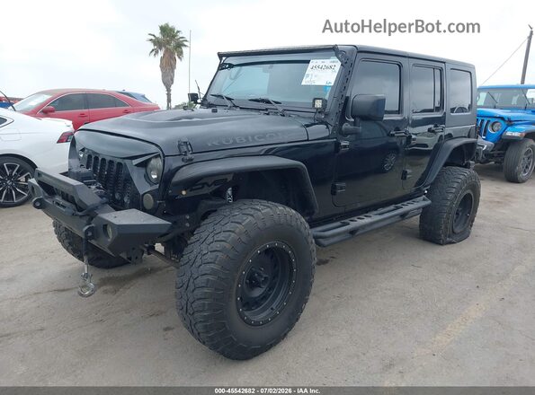 1C4BJWFG0GL158764 2016 JEEP WRANGLER UNLIMITED Black წინა მარცხენა ხედი სამი მეოთხედიდან