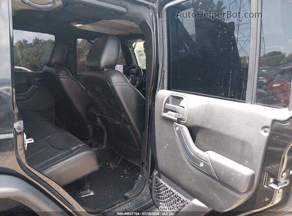 1C4BJWFG1GL197444 2016 JEEP WRANGLER UNLIMITED Black VIN კოდის სტიკერის ხედი