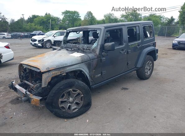 1C4BJWFG9JL850271 2018 JEEP WRANGLER Серый Передняя левая четверть