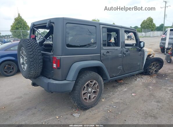 1C4BJWFG9JL850271 2018 JEEP WRANGLER Серый Задняя правая четверть