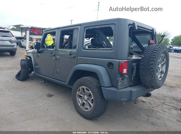 1C4BJWFG9JL850271 2018 JEEP WRANGLER Серый Задняя левая четверть