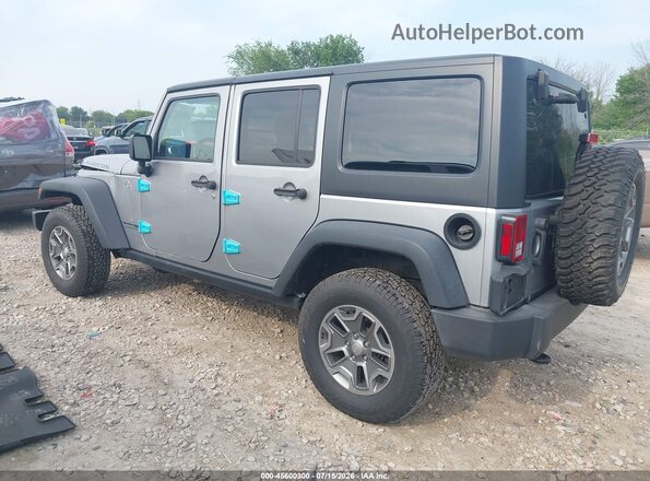 1C4BJWFG9JL901333 2018 JEEP WRANGLER Серый Задняя левая четверть