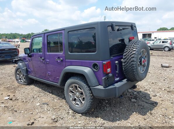 1C4BJWFGXHL673255 2017 JEEP WRANGLER UNLIMITED Purple Trasero izquierdo