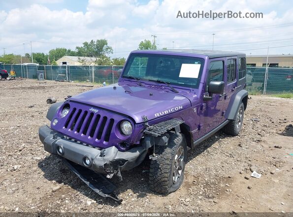 1C4BJWFGXHL673255 2017 JEEP WRANGLER UNLIMITED Purple Vista tres cuartos delantera izquierda