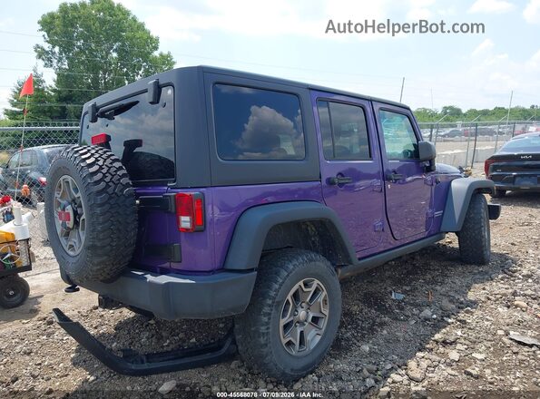 1C4BJWFGXHL673255 2017 JEEP WRANGLER UNLIMITED Purple Trasero derecho