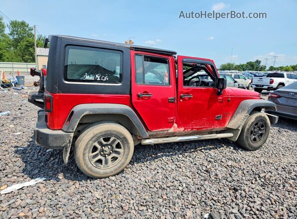 1C4BJWKG9GL271635 2016 JEEP WRANGLER Red Задня права чверть