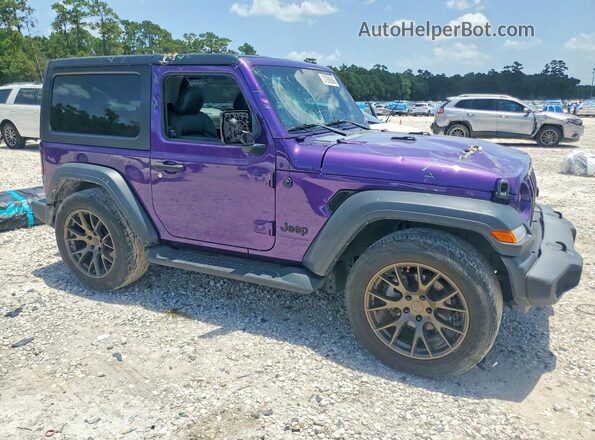 1C4GJXAN0PW571963 2023 JEEP WRANGLER Фиолетовый Передняя правая четверть