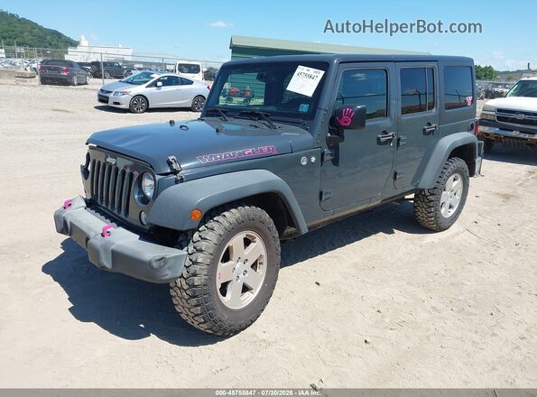 1C4HJWDG0GL284636 2016 JEEP WRANGLER UNLIMITED Gray Առջևի ձախ երեք քառորդ տեսարան