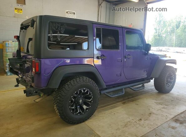 1C4HJWDG2HL623995 2017 JEEP WRANGLER Фиолетовый Задняя правая четверть
