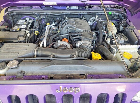 1C4HJWDG2HL623995 2017 JEEP WRANGLER Фиолетовый Вид задней части салона