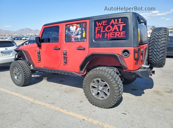 1C4HJWDG4HL606504 2017 JEEP WRANGLER Red Հետևի ձախ
