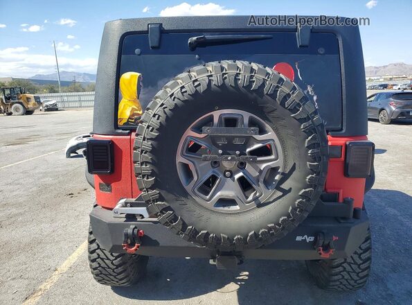 1C4HJWDG4HL606504 2017 JEEP WRANGLER Red Հետևի տեսք