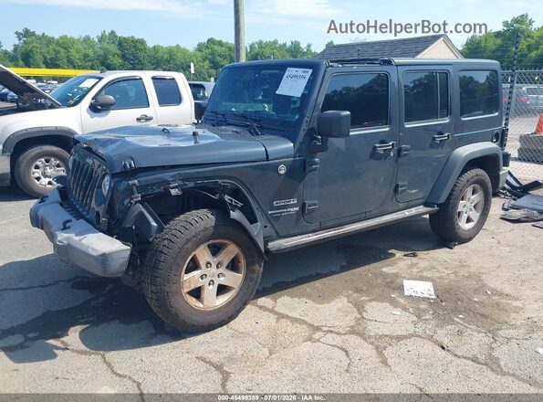 1C4HJWDG7JL887431 2018 JEEP WRANGLER Gray წინა მარცხენა ხედი სამი მეოთხედიდან