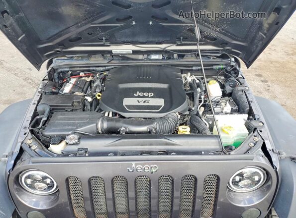 1C4HJWDG8JL930254 2018 JEEP WRANGLER Gray Engine compartment view