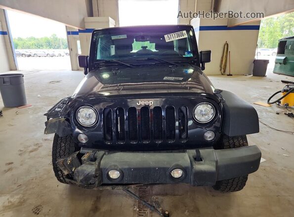 1C4HJWDGXJL837588 2018 JEEP WRANGLER Black Front view