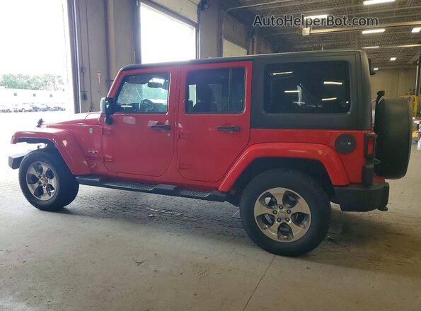 1C4HJWEGXGL257183 2016 JEEP WRANGLER Red უკანა მარცხენა